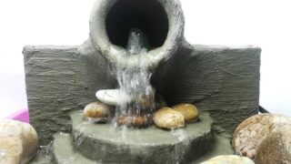 ساخت چشمه حوض آب با سیمان