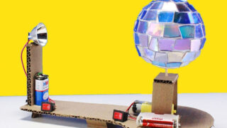 ساخت توپ دیسکو رقص نور در خانه