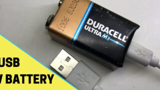 ساخت باتری لیتیوم یونی 9 ولت شارژ USB