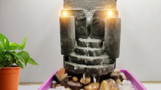 ساخت شمع تزئینی با آبنمای میزی