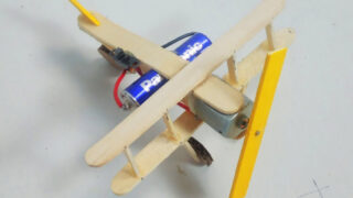 ساخت چوب بستنی با طرز هواپیما اسباب بازی