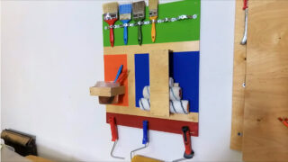 ساخت قفسه نگهدارنده ابزار نقاشی گاراژ
