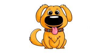 نقاشی سگ بامزه انیمیشن روزهای داگ