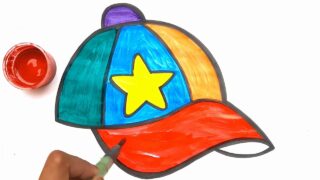 نقاشی کلاه پسرانه برای کودکان
