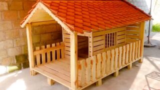 خانه چوبی برای حیوانات خانگی