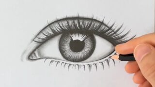 نقاشی چشم شبیه به واقعی